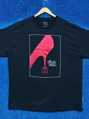 The Devil Wears Prada Red Foil Fashion Movie Poster Tee XXL